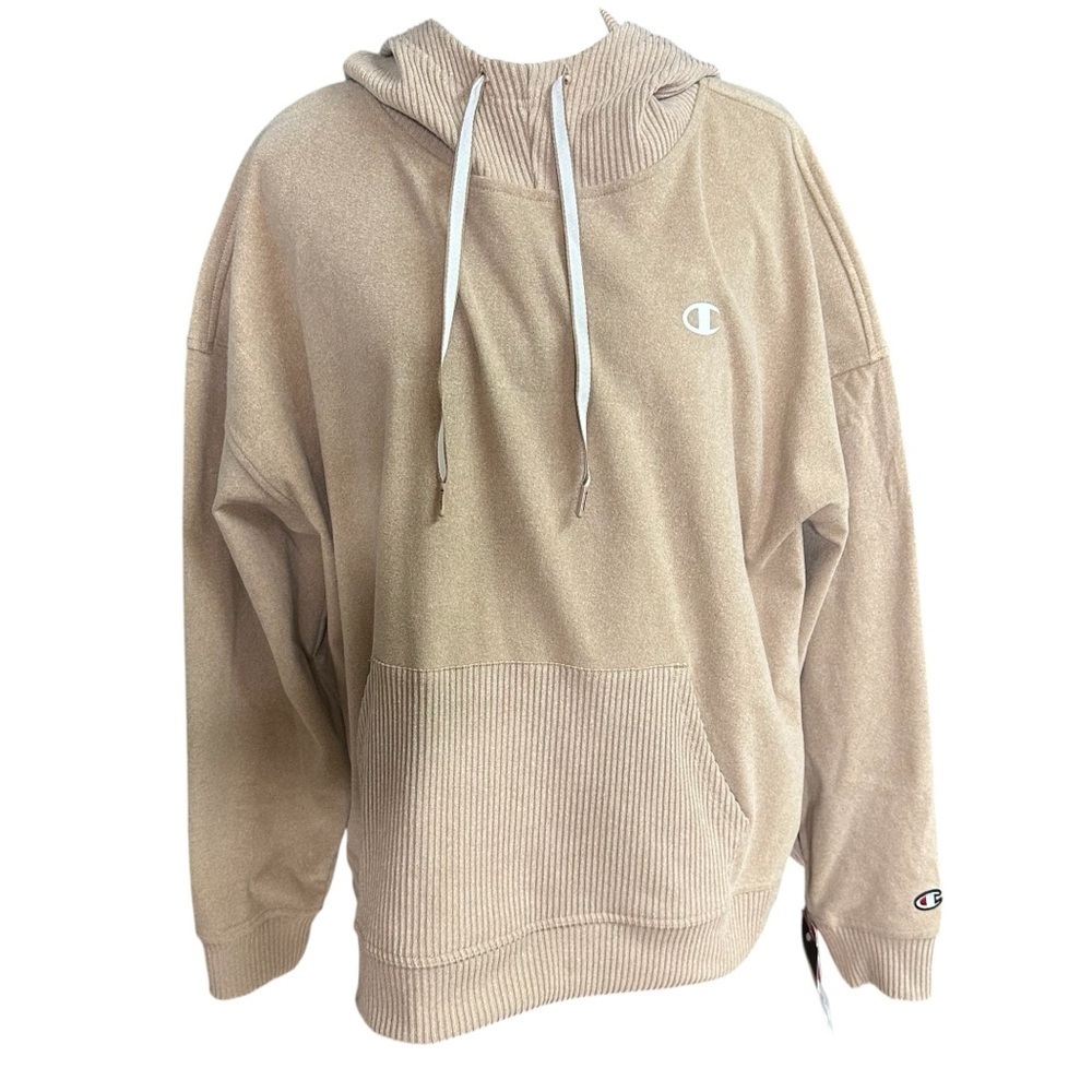 NWT WOMEN’S SOFT TOUCH RIB MIX HOODIE LOOSE FIT. Size X LARGE